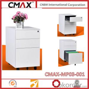 Steel Filing drawer Cabinet Mobile Pedestal 3 Drawer Cabinet Cmax-MP03-001 System 1