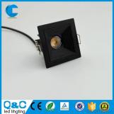 1w2w3w round & square shape led cob downlight for cabinet lighting