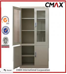 Steel Filing Cabinets Metal Storage Containers with Glass Door Cupboard Cmax-FC04-001 System 1