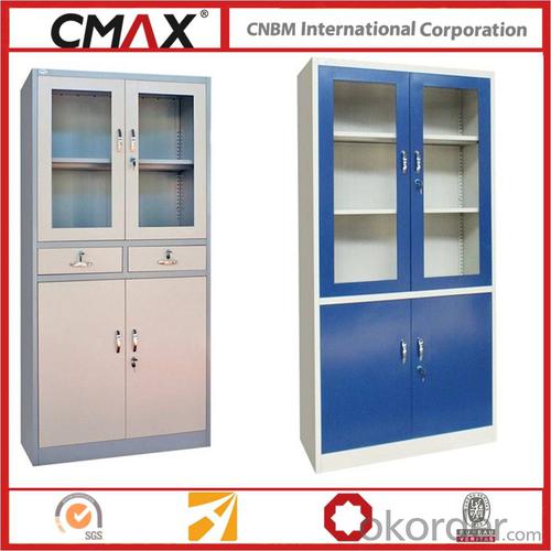 Steel Filing Cabinet with Glass Swing Door  Steel Office Furniture CMXA-FC02 System 1