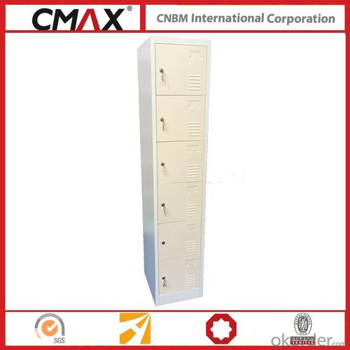 Steel Locker 6 Tiers for School, Office, Gym  Cmax-SL06-01 System 1