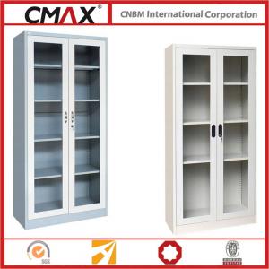 Swing Door Steel Filing Cabinet with Glass CMAX-FC02 System 1