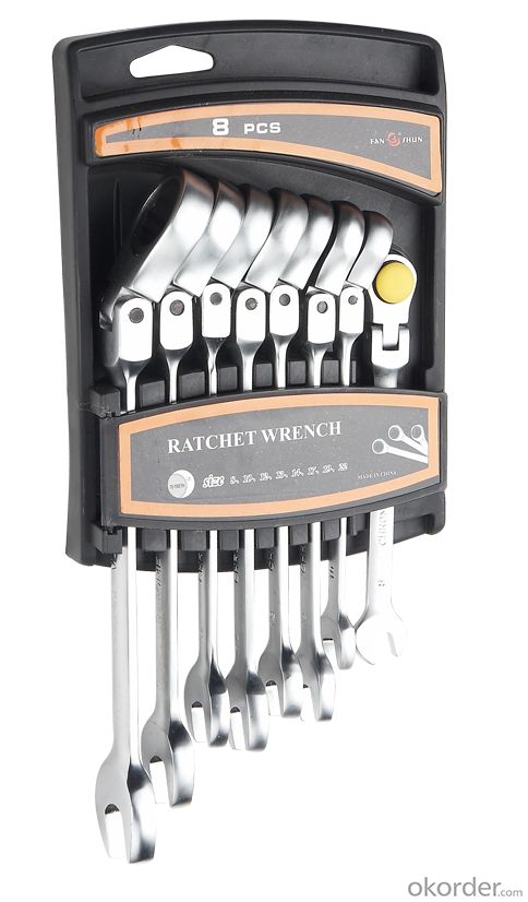 Flexible Ratchet Combination Wrench 6-32MM Hand Tools System 1