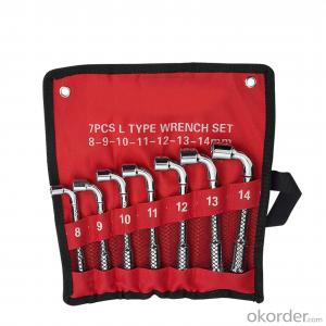 L Type Perforation Socket  Wrench Carbon steel Wrench Hand Tools