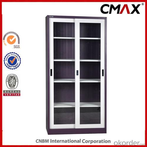 Sliding Door with Glass Steel Filing Cabinet Office Furniture System 1