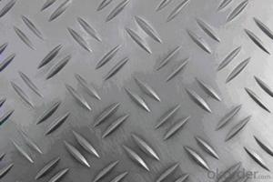 Two Bars Pattern Embossed Aluminum Checkered Anti-Slip Coated Sheet and Coil