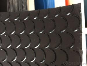 Black Crescent Pattern PVC/PVK Logistics Industry Conveyor Belt