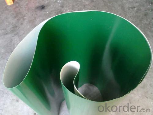 Green Smooth Gloss Matt PVC/PU Conveyor Belt System 1