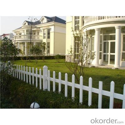 UV Proof 2 Rails White PVC Fence for Garden