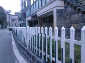 White PVC Semi Privacy Fence for Gate and Garden