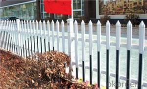 White Plastic Semi Privacy Fence for Yard Fence