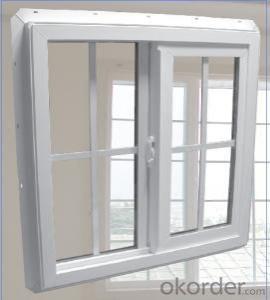 PVC window and door with double glazing film packing