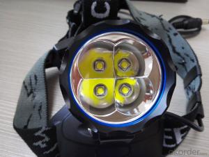 Led Headlamp 4x18650 4400mAh 1200 Lumens Waterproof rechargeable for Bicycle System 1