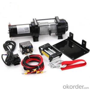 4500LBS 12V 24V DC Self Recovery Electric Winch with Steel Cable
