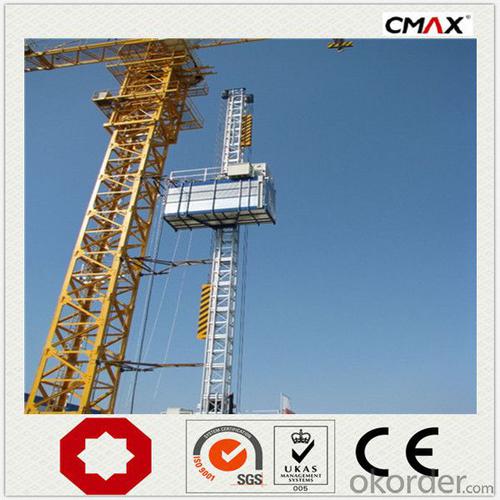 Construction Hoist Single Cage Coated Galvanize System 1