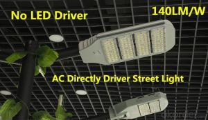 LED Street light 80-240W 5Years warranty 140L/W No Driver AC Directly drive System 1