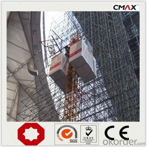 Construction Hoist Single Cage Max Lifting Capacity 2000kg System 1
