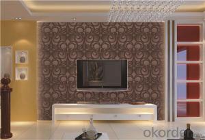 PVC Wallpaper CNBM Rose Wallpaper Wall Decoration Decorative Material Wallcovering System 1