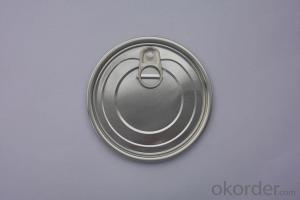 307 Aluminum Tab Cans Easy Open End, Round Pull Ring