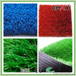 Outdoor Sport Artificial Turf for Running Track  Grass in Red System 1