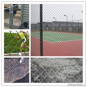 Hot Dipped Galvanized Chain Link Fencing with Barbed Wire