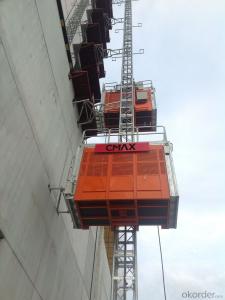 Building Lifting Hoist with Double Cage SC200/200China Cheap Price Site System 1