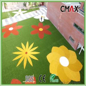 Non Filling Best Kindergarden Decoration Artificial Grass 25mm System 1