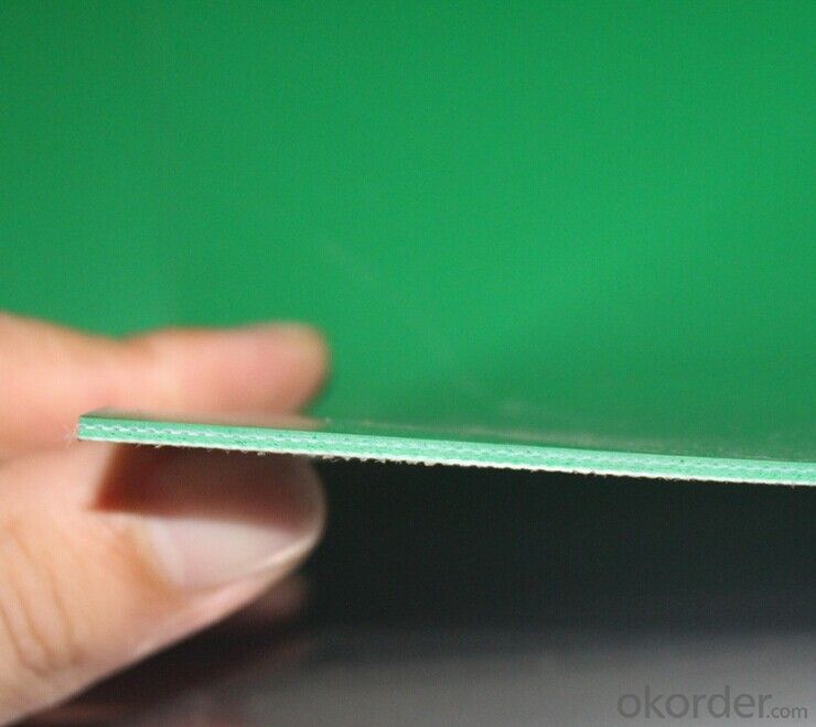Green White Blue PVC Conveyor Belt with Good Flexiblity