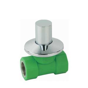 High Quality  PP-R double female threaded concealed  stop valve System 1
