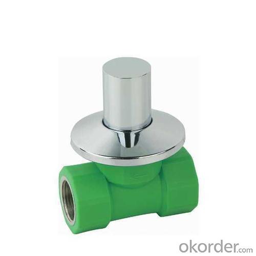 High Quality  PP-R double female threaded concealed  stop valve System 1