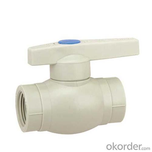 High  Quality  PP-R plastic ball valve with female threaded cold water System 1