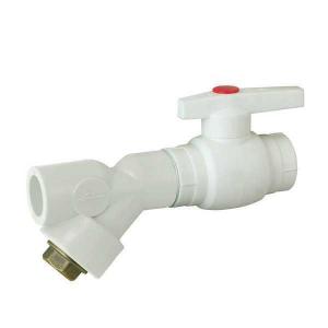 High Quality A type plastic ball valve with brass core and filter System 1