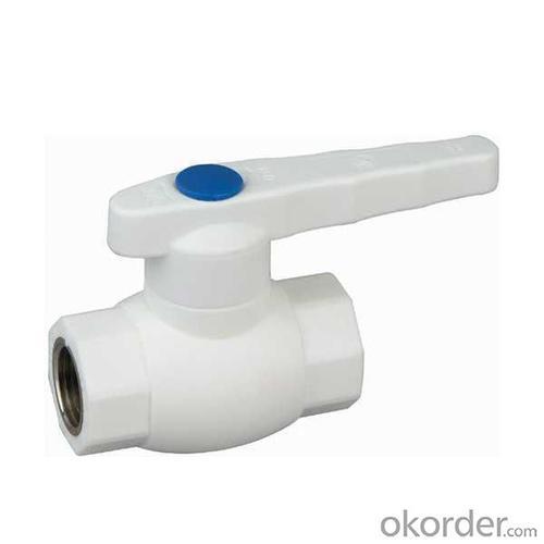 High Quality E4 type PPR double  female threaded ball valve with brass ball System 1