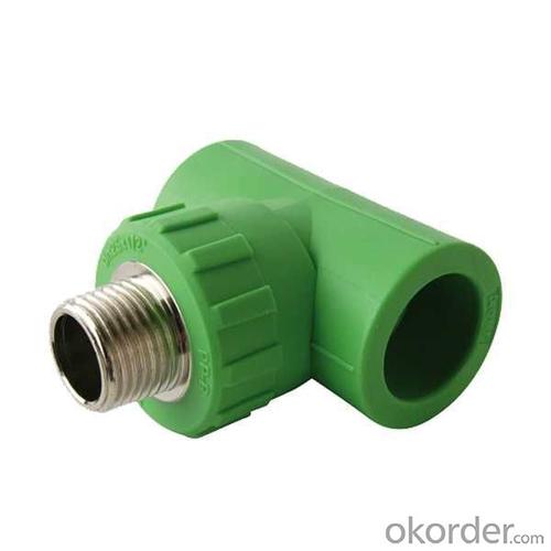 Plastic Black Pipe Fittings High Quality Male Threaded Tee System 1