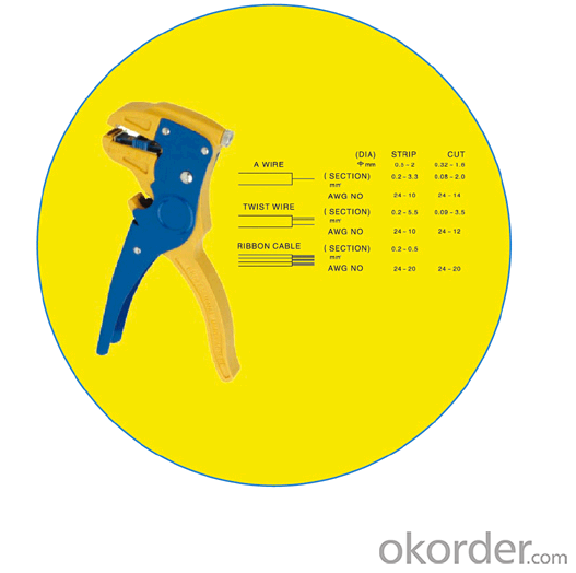 Automatic Wire Stripper  SQ-WS-104. Steeland Nylon  alloy; Bearing steel blade