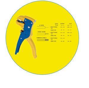 Automatic Wire Stripper  SQ-WS-104. Steeland Nylon  alloy; Bearing steel blade System 1