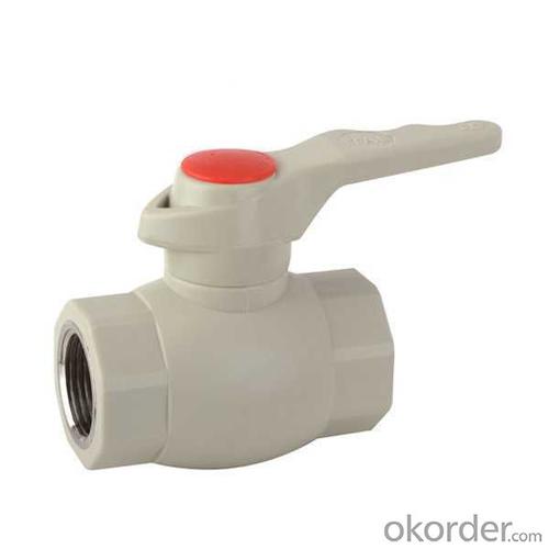 High Quality F1 type PPR single female threaded ball valve with brass ball System 1