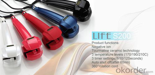 Auto hair curler S200 100-240V 50HZ 25W Sleep mode Auto shut off System 1