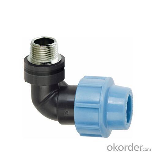 6 Inch High Quality 90 Eblow Male Brass Threaded Insert Plastic Pipe Fittings System 1