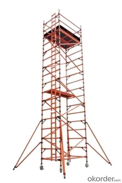 Aluminum Double Width Scaffolding System with Inclined Ladder System 1