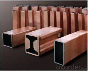 Square copper mould tubes/copper mould tube