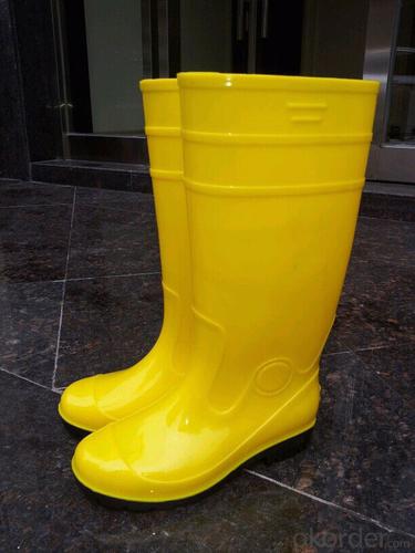PVC Industrial Working Safety Rain Boots with Steel Toecap and  Midsole CE EN20345 System 1