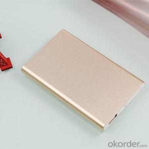 Aluminium Ultra-thin power bank 4000mAh for Portable Mobile powerbank Lithium-Polymer charger