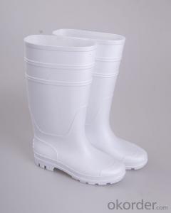 White PVC work Boots American Style Black Men Women Rain Boots for Farming Fishing
