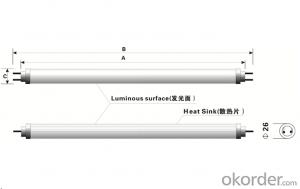 T8 LED Tube 9W (Aluminum+PC) from CNBM ,China System 1