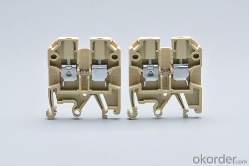 Din Rail Brass Terminal Blocks 4 sq.mm AWG 24-14 System 1