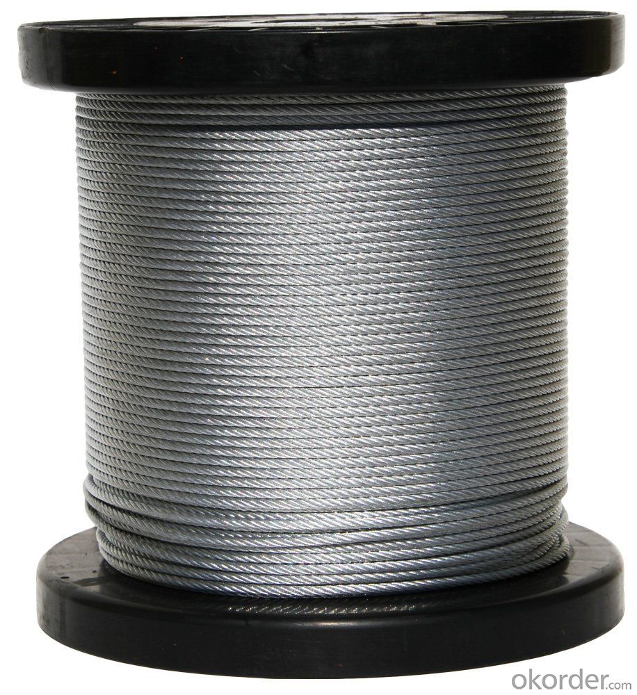 Pre-cut Galvanized Wire Rope Cable with High Resistance