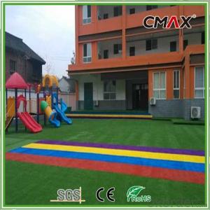 Soft Hand Feeling Artificial Turf for Kindergarten Playground Carpet System 1