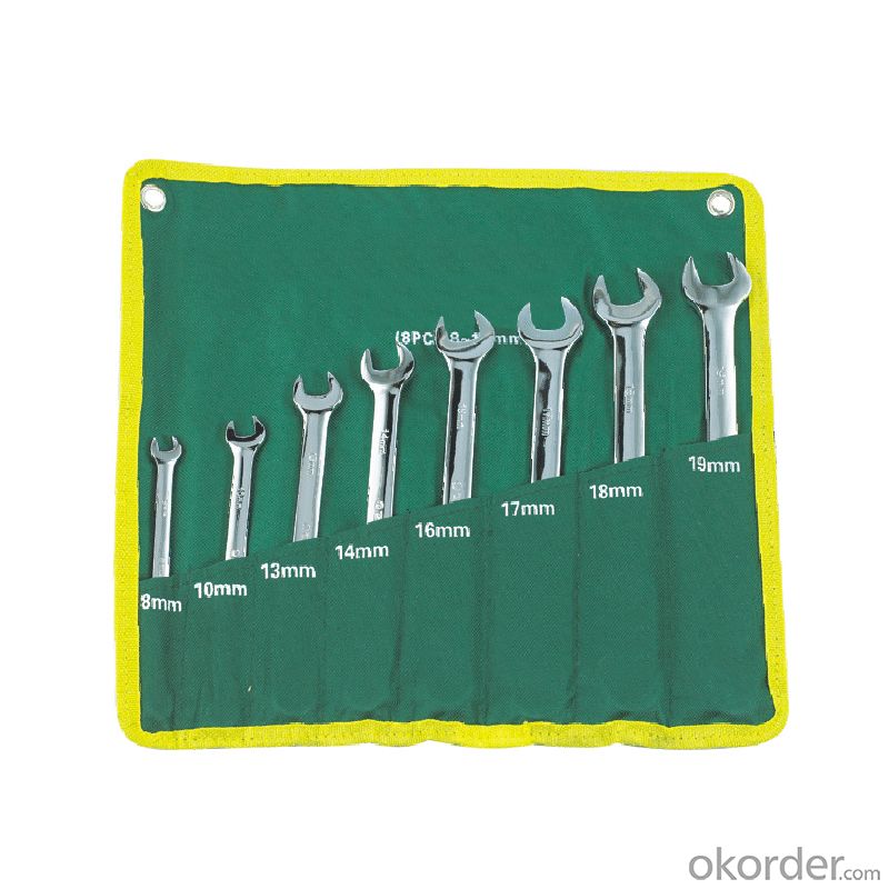 Finely Polished Combination Wrench Set Hand Tool Sets