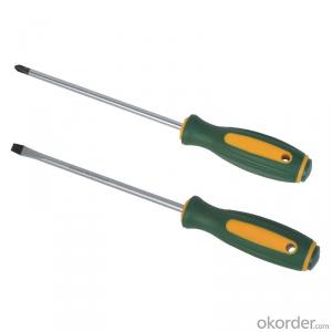 Cr-Mo Double Rubber Handle Screwdriver High Quality